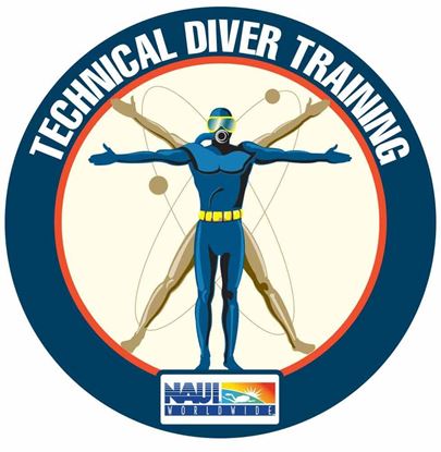 Technical Diving Center Door Decal (15 inch) 