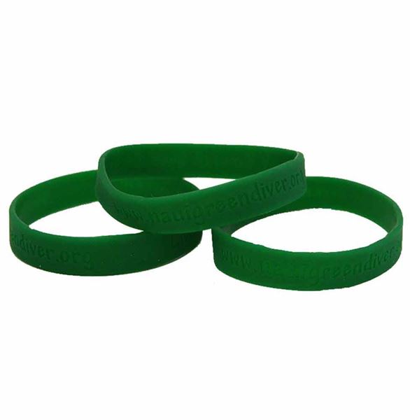 NAUI Green Diver Wristband
