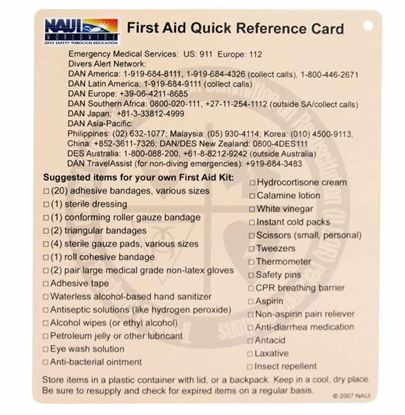 First Aid Quick Reference Card 