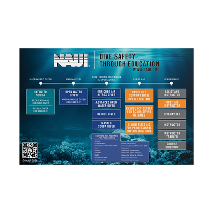 Picture of NAUI Recreational Progression Poster